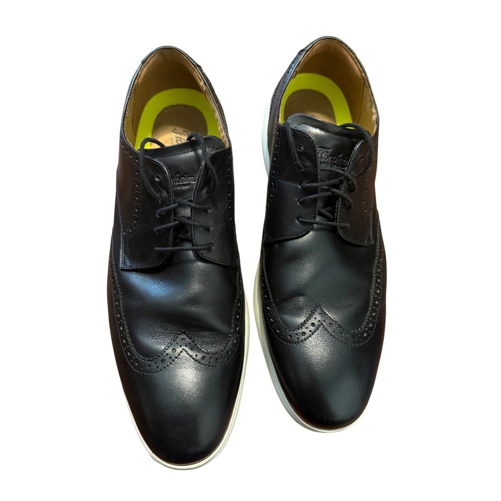 Florsheim Mens Dash Wingtip Derby Oxford Black Leather Shoes 11763-001 13W